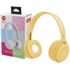 Casque Bluetooth Supra-Auriculaire Y08 - Jaune - Audio Ref A1741 | Sma