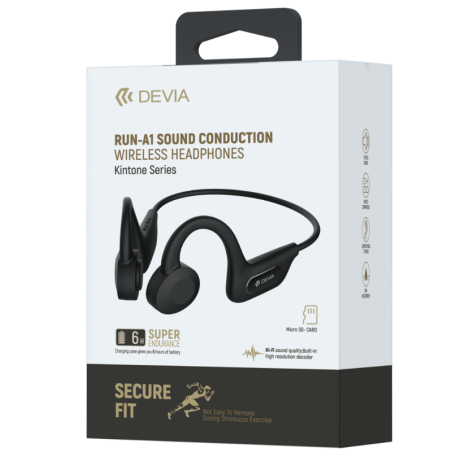 Casque Sans Fil à conduction sonore - Devia Kintone Series Run-A1 EM03