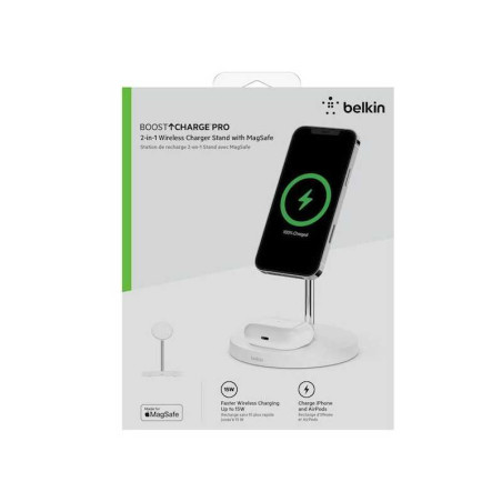 Chargeur Sans fil de Bureau 2 En 1 (MagSafe / AirPods) BELKIN Boost Ch