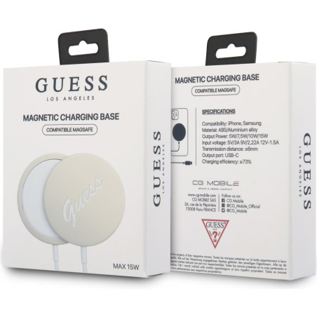 Chargeur sans fil Magsafe 15W USB-C Guess GUCBMSLRD - Doré — Accessoire · Smarty Paris 18e