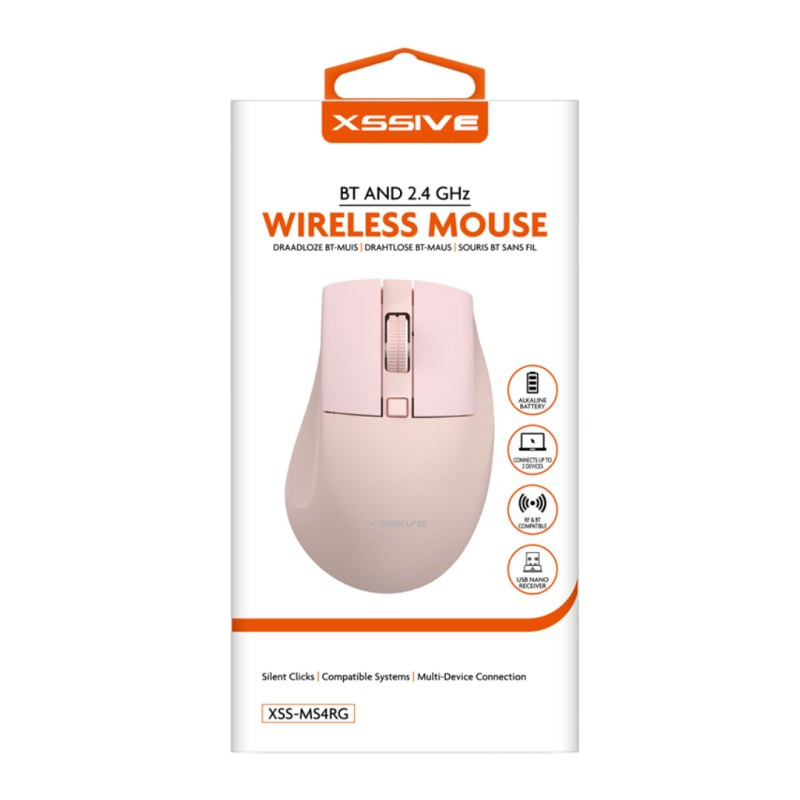 Souris sans fil XSSIVE XSS-MS4RG – Or rose Souris sans fil XSSIVE XSS-MS4RG – Or rose