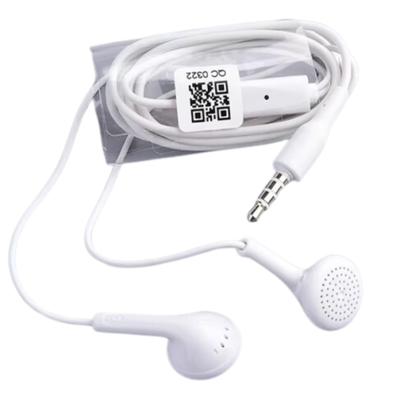 Ecouteurs Kit Main Libre Jack 3,5 mm Blanc - Vrac - Audio Ré