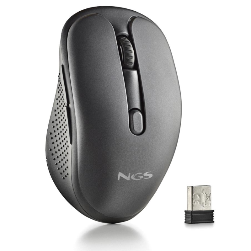 Wireless Rechargeable Mouse NGS Evo Spook – Black, Silent Buttons