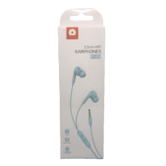 Ecouteurs Kit Main libre Jack 3,5mm Bleu (WUW-R168) - Audio 