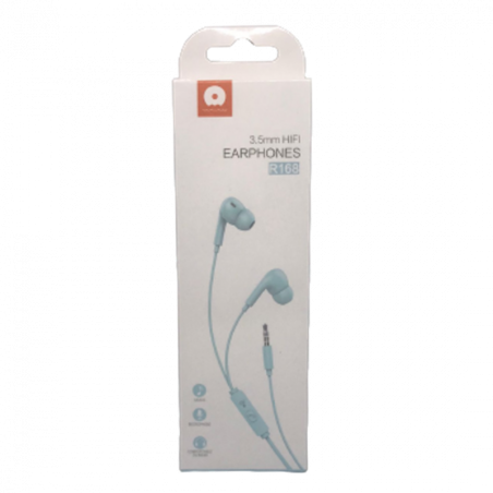 Ecouteurs Kit Main libre Jack 3,5mm Bleu (WUW-R168) - Audio 