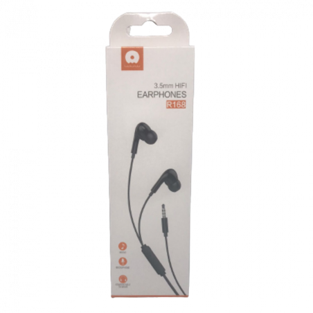 Ecouteurs Kit Main libre Jack 3,5mm Noir (WUW-R168) - Audio 