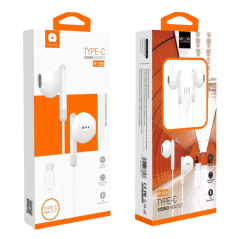 Ecouteurs Kit Main libre USB-C Blanc (WUW-R186) - Audio Réf.