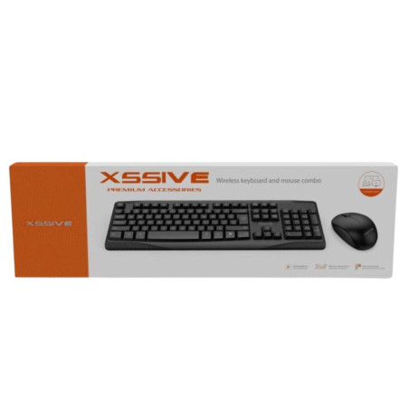Set clavier souris filaire QWERTY XSS-KMSET2 | Smarty