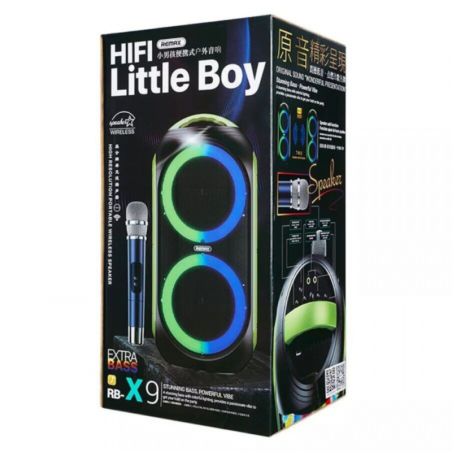 Enceinte Bluetooth 4500mAh Remax Little Boy RB-X9 - Noir - A