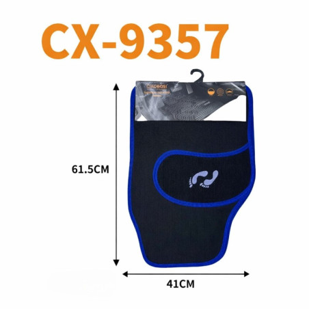 Tapis de sol auto CIAOBOSI CX-9357 – universels 4 pièces bleu