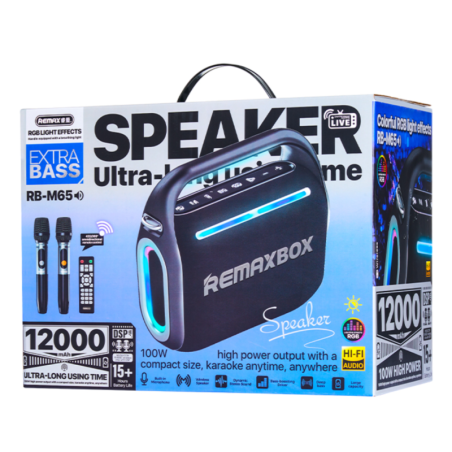 Enceinte Sans Fil 12000 mAh REMAX Party Light RB-M65 - 120W 