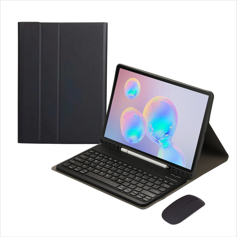 Housse clavier fine ECO pour Samsung – Bluetooth AZERTY avec souris et logement stylet Housse clavier fine ECO pour Samsung – Bluetooth AZERTY avec souris et logement stylet
