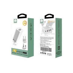 Kit Chargeur de Voyage USB / Type-C 4 Ports 48W WUW-C111 - A