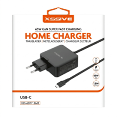 Chargeur Ordinateur USB-C 65W XSSIVE XSS-65W1.8MB - Noir - Alimentatio