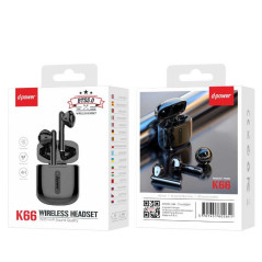 Écouteurs Bluetooth - D-power K66 - Noir - Audio Ref A1714 | Smarty Pa