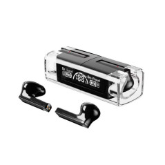 Écouteurs Bluetooth TWS LB-83 avec Affichage Numérique - Noir - Audio
