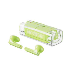 Écouteurs Bluetooth TWS LB-83 avec Affichage Numérique - Vert - Audio