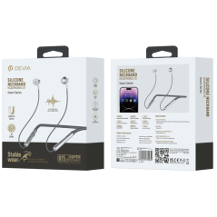 Écouteurs Tour de Cou Bluetooth en silicone 15H - Gris - Audio Ref A20