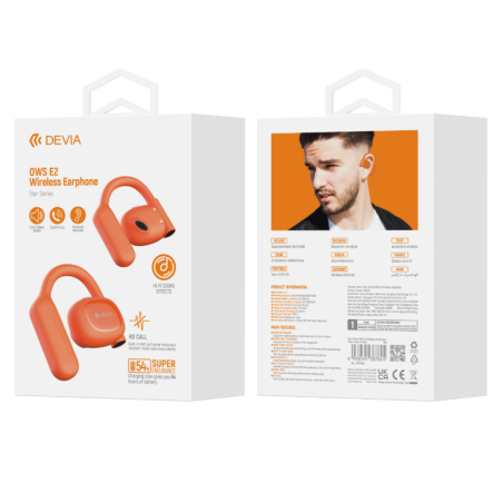 Écouteurs sans fil Bluetooth 12H Devia Star series OWS E2 EM043 - Oran