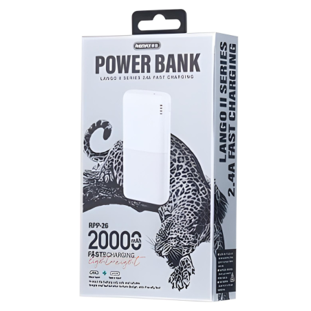 Power Bank 20000mAh REMAX RPP-26 - Blanc — REMAX · Smarty Paris 18e