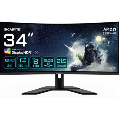 Écran Gaming Incurvé Gigabyte G34WQCP 34" – WQHD (3440 x 1440), 180Hz,