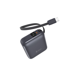 Power Bank avec câble intégré -DEVIA Ultra1 PD 35W - 10000mAh - Gris — Devia · Smarty Paris 18e