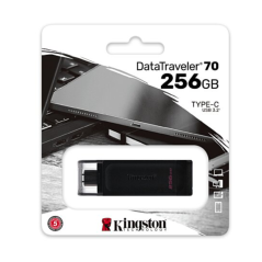 Clé USB Kingston DataTraveler 70 USB-C 3.2 DT70/256GB - Noir
