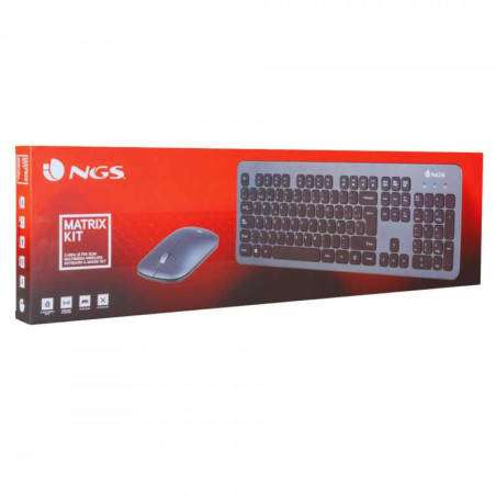 Ensemble Souris et Clavier NGS Matrix Kit French sans Fil Ul