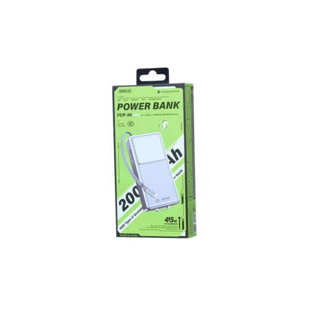 Power Bank 20000mAh 45W avec Câble Télescopique Type-C REMAX FCP-30 -