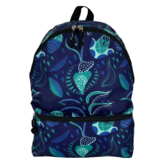 Carrefour Printed Backpack Blue | Smarty