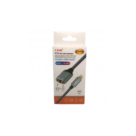 Adaptateur Audio Lightning Mâle / 2 Jack 3.5mm Femelle (Casque + Micro