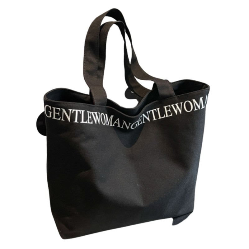 Sac à bandoulière en toile ECO – 33 x 44 x 13 cm Noir