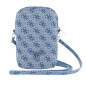 Pochette téléphone Guess GUWBZP4GFTSB – Zip 4G Triangle Bleu Pochette téléphone Guess GUWBZP4GFTSB – Zip 4G Triangle Bleu