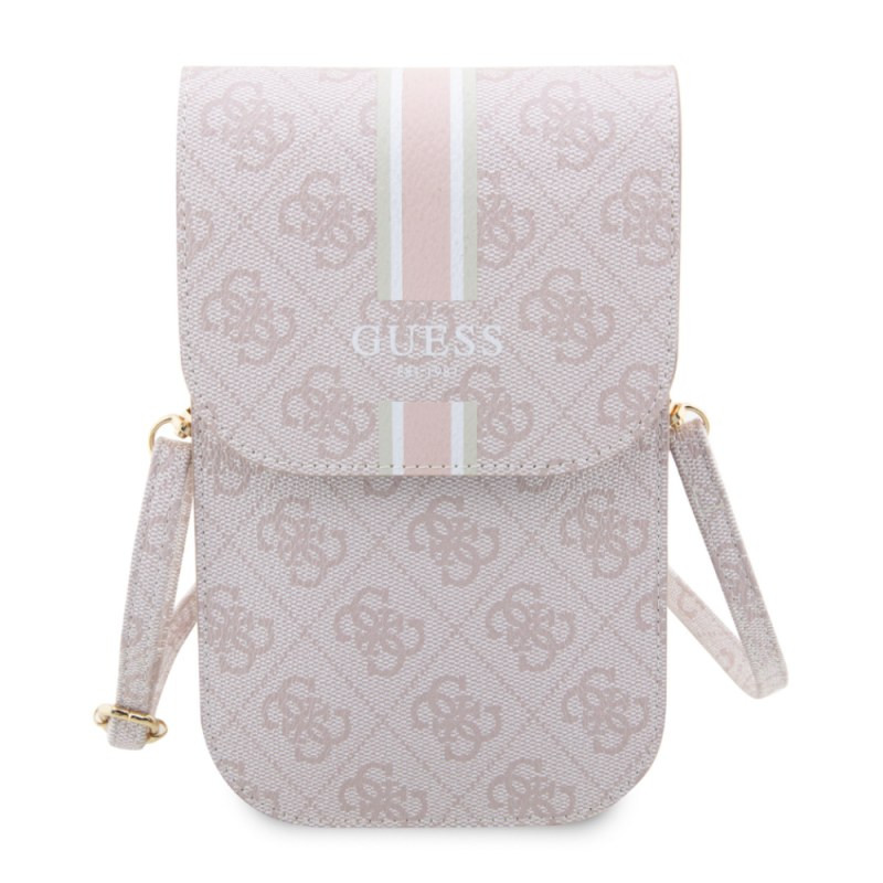 Pochette téléphone Guess 4G Stripes GUWBP4RPSP – Rose