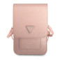 Pochette téléphone Guess Saffiano Triangle GUWBSATMPI – Rose Pochette téléphone Guess Saffiano Triangle GUWBSATMPI – Rose