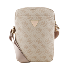 Guess Triangle Logo 8" Tablet Shoulder Bag Pink | Smarty
