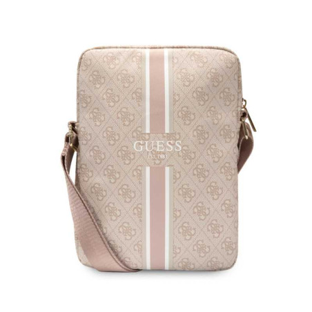 Sac bandoulière tablette Guess GUTB10P4RPSP – 10 pouces rose 4G Stripes