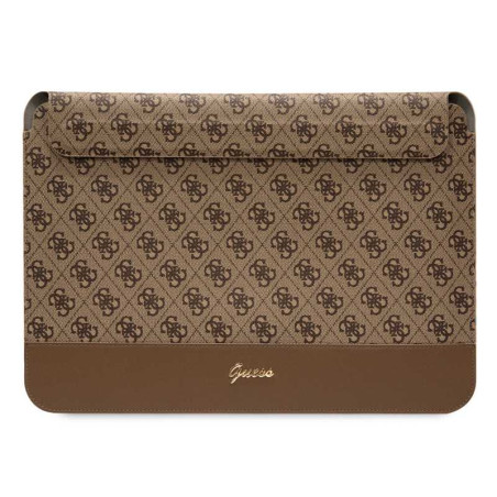 Laptop Sleeve Guess GUCS14PS4SGW – 14-inch Brown 4G Stripe Metal Logo