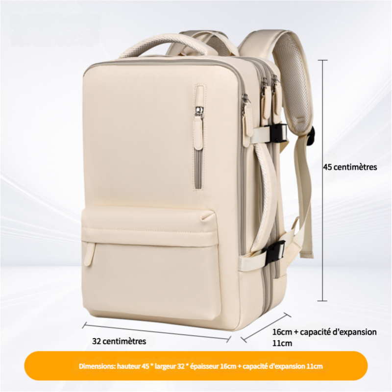 Sac Imperméable en Nylon pour Ordinateur 32x27x45cm Blanc Sac Imperméable en Nylon pour Ordinateur 32x27x45cm Blanc