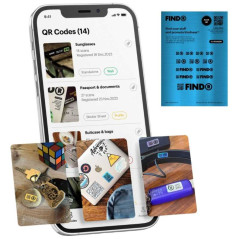 Autocollants QR code FindR x12 Bleu | Smarty Paris