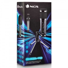 Microphone de Voix Filaire USB - Noir - NGS - Informatiques 