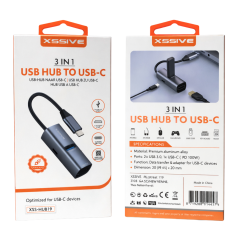 Adaptateur 3-en-1 USB-C vers USB/4K HDMI/USB-C XSSIVE XSS-HUB19 — Accessoire · Smarty Paris 18e