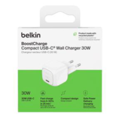 Adaptateur Secteur USB-C BELKIN Wall Charger 30W - WCA008kqWH - Alimen