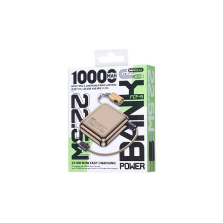 Power Bank Mini en Alliage d’Aluminium avec Lanière à Charge Rapide 22