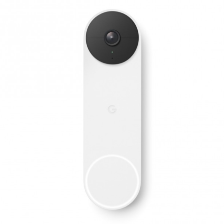 Google Sonnette Sans Fil avec Caméra - Blanc