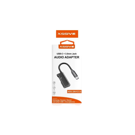Adaptateur 2-en-1 3.5mm Jack / Type-C XSSIVE XSS-2IN1C3.5BR - Supports