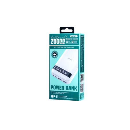 Power bank 20000mAh REMAX Hintom RPP-11 – Charge rapide 2.4A, 3 appare