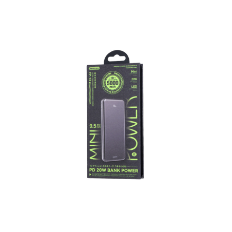 Power Bank Ultra-Fin à Charge Rapide PD20W 5000mAh FP-13 REMAX - Gris