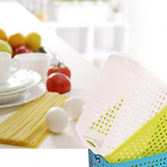 Panier de Rangement Polyvalent en Plastique - Blanc - Maison Ref G1622