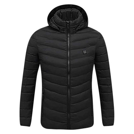 Doudoune avec Manches Long à Chauffage Autonome Rechargeable par USB - Noir · Smarty Paris